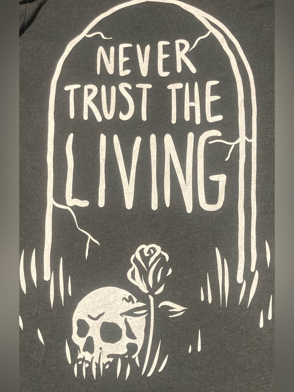Blackcraft Cult Never Trust the Living Cardigan in Dark Grey
